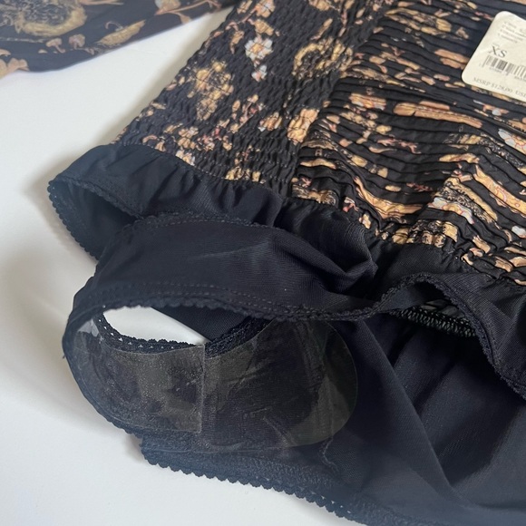 NWT Free People Intimately Free Brunch Date Bodysuit SZ XS 🖤✨ - Picture 14 of 14